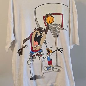 Vintage 1995 - Looney Tunes Basketball - T-shirt (Taz & Daffy)